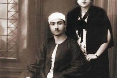 مصطفى اسماعيل وزوجته