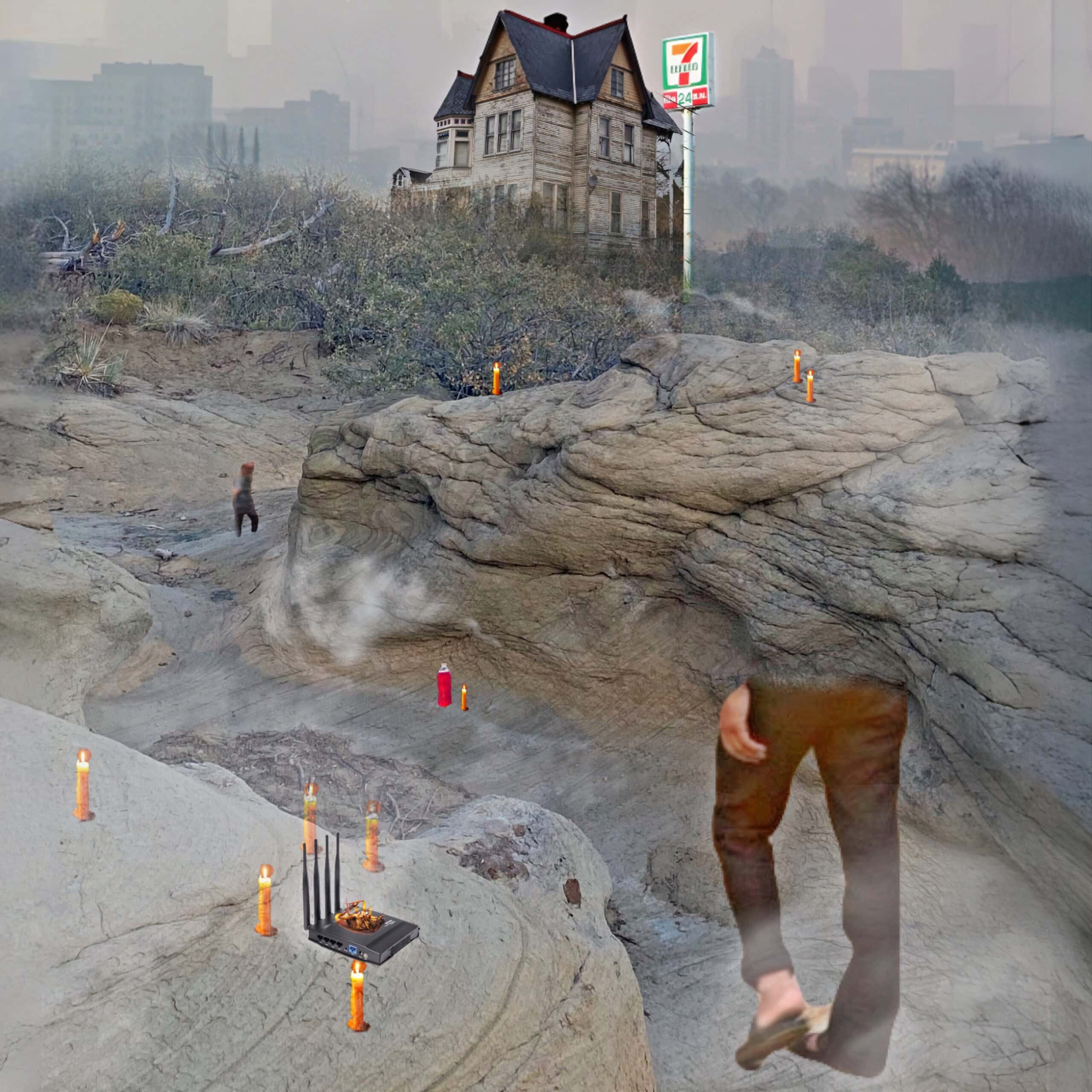 Saint Abdullah & Eomac – Light meteors crashing around you will not confuse you – Artwork